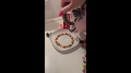 Exclusive- Elf on the shelf creates rainbow magic for kids
