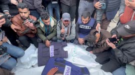 Israeli army kills 5 Palestinian journalists in Gaza: sources