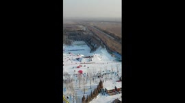 Winter entertainment in China's Ningxia