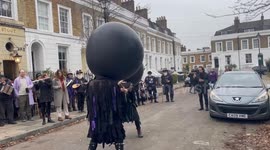 Morris dancers took to the streets of Brixton.