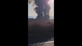 South Korea plane crash fire crews battle flames