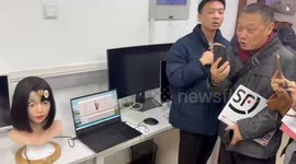 Robot replicates human facial expressions in China