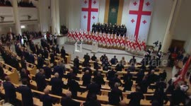 Mikheil Kavelashvili sworn in as Georgia's president