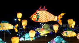 China: Festive Lantern Show in Lianyungang