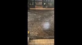 Heavy hailstorm in Sector 135, Noida, Uttar Pradesh, India