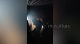 Emergency crews battle flames as fire kills tourist at Bangkok backpacker hotel