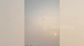 Groom's father scatters money from private jet at lavish wedding ceremony in Pakistan