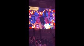 'Kiss Cam' captures couples in the crowd smooching at boxing match