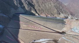 Capping of mega dam project completed in China's Xinjiang