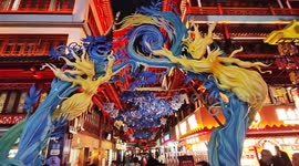 China: Visitors visit a Lantern Festival in Yuyuan Garden,