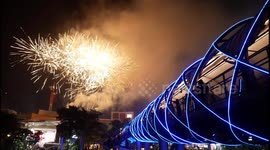 New Year 2025 Celebrations in Tangerang, Indonesia