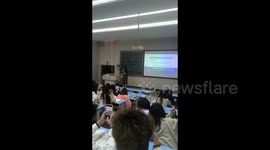 China: A Cat Come to Join the Class