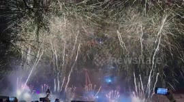 UK: 2025 New Year Fireworks In London