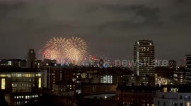 UK: 2025 New Year Fireworks In London 2