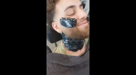Man Has His Neck Hair Waxed