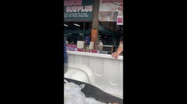 Good Samaritan hands out meal to homeless man but he rejects him