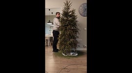 Dad's 'Tree-mendous' Fail: Watch as Christmas Tree Loses Its Needles in Hilarious Mishap!