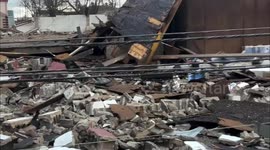 US: Cleanup Efforts After EF-1 Tornado Devastates Downtown Athens