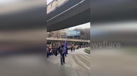 Georgia: Human Chain Protest Demands Georgia Snap Elections