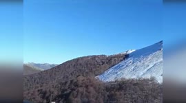 Italy: Hiker Rescued By Helicopter After Fall In Snowy Ravine