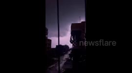 Palestine: Heavy rains fall on the Gaza Strip amid very tragic conditions experienced by displaced Palestinian families in flimsy tents