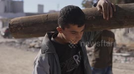 Gaza residents struggle to survive winter with firewood amid blockade and fuel shortages