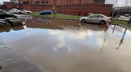 Fire brigade rescue flooded residents as North West of England hit by deluge
