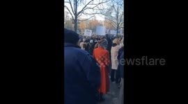 Serbia: Students from Belgrade University hold a protest march in Belgrade