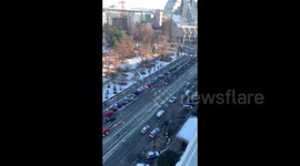 Serbia: Students protest in front of the Ministry of Education in Belgrade