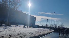 Serbia: Students protest in front of Radio televizija Vojvodine in Novi Sad