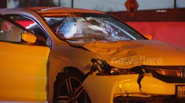 US, Los Angeles: Hacienda Heights Pedestrian Fatally Struck by Honda on 60 Freeway