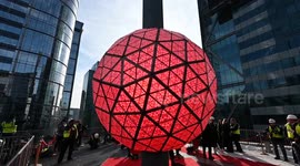 NY: Pitbull Unveils New Year's Eve Ball Atop One Times Square