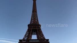France: Eiffel Tower in Paris at Christmas