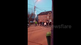 Serbia: People march throuhg the streets of Belgrade to protest against government