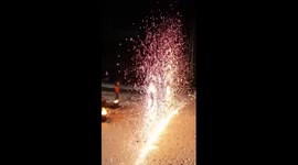 Molten iron fireworks show staged to celebrate New Year in N China