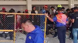 Cement walkway collapses killing five workers at factory in Thailand