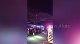 Bus crashes into tree killing five and injuring 30 in Thailand