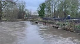 Torrential rains bring severe flooding to Greater Manchester, England, UK