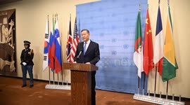 US: United Nations Flag Instalation Ceremony - Denmark, Greece, Pakinstan, Somalia and Panama