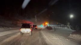 US: Snow Transforms Cottonwood Canyon as Weather Takes a Dramatic Turn