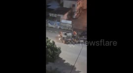 West Bank: Israeli forces confiscated a vehicle this morning after an incursion into the city of Nablus in the West Bank