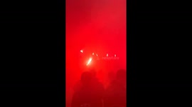 Fans light up and parade the streets after the Vietnam Football Team victory in the first leg of the ASEAN CUP final 2024