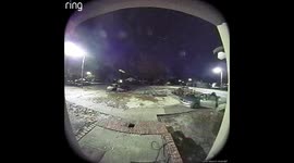 Doorbell Camera Catches Shoes Flying Off During Fall