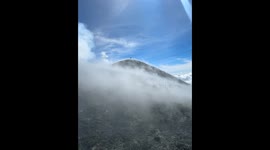 Walking Through Volcanic Gas on Mount Etna