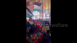 US: Anti-Israel Protesters In Times Square Call For ‘Intifada’ On New Year’s Day