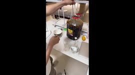 Barista creates unique coffee art using unconventional ingredients
