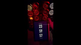 New Year 2025 celebrated from a plane in Warsaw, Poland