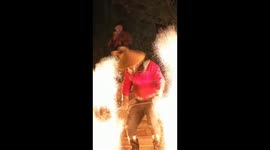 Molten iron fireworks in China's Jiangxi