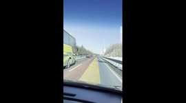 Highway in NE China plays music as tires roll