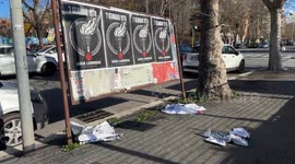 Some posters have given way to posters recalling the annual event to commemorate the Acca Larenzia massacre on 7 January 1978, which were put up in a peripheral area of Rome.